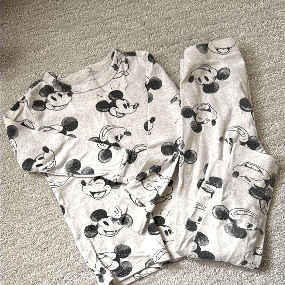 Gap kids Mickey Mouse Kids organic cotton Pajamas - Gray